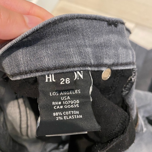Hudson “Nico” Skinny Midrise Jeans -Gray -Size 26 - Picture 4 of 6